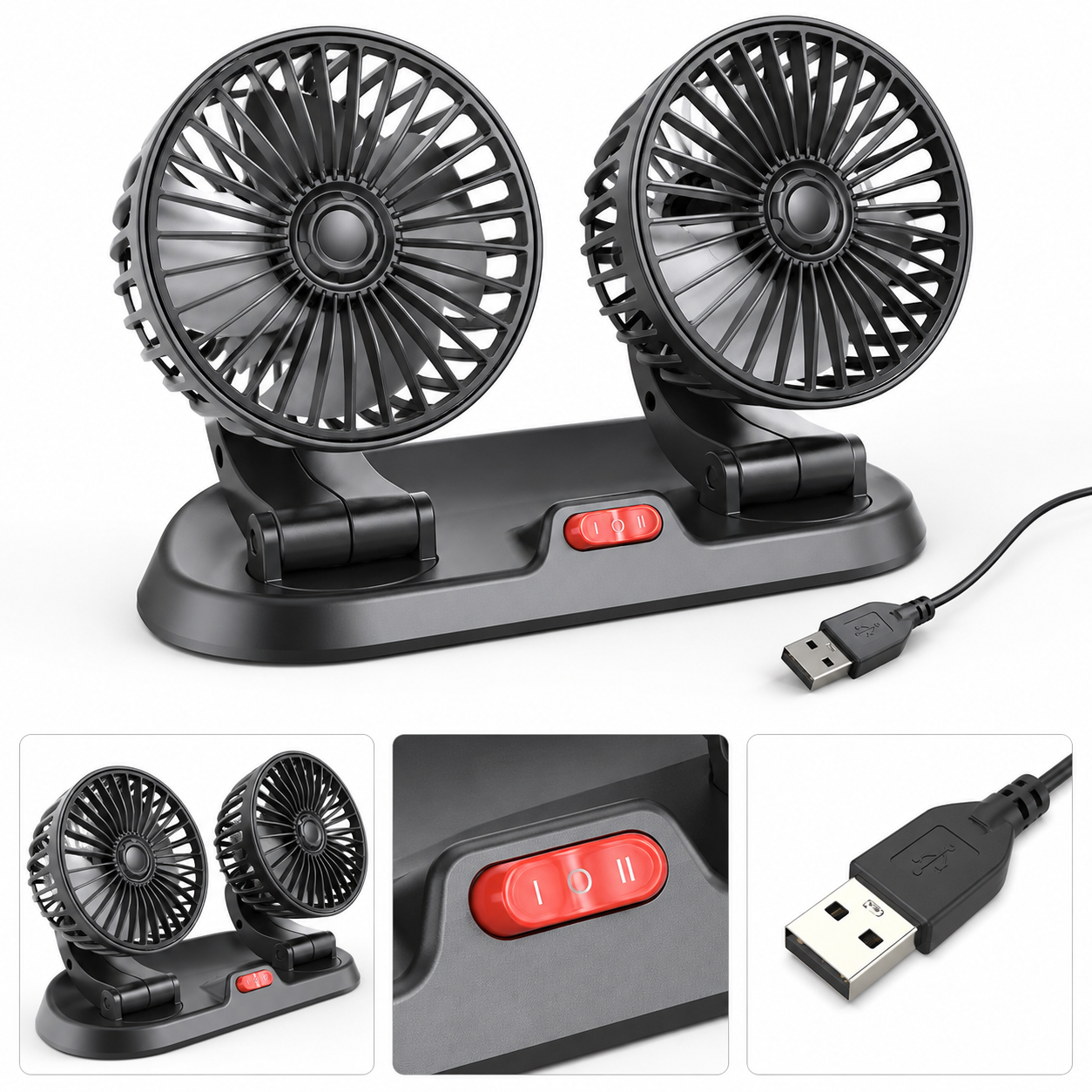 Double ventilateur Venticool pour voiture