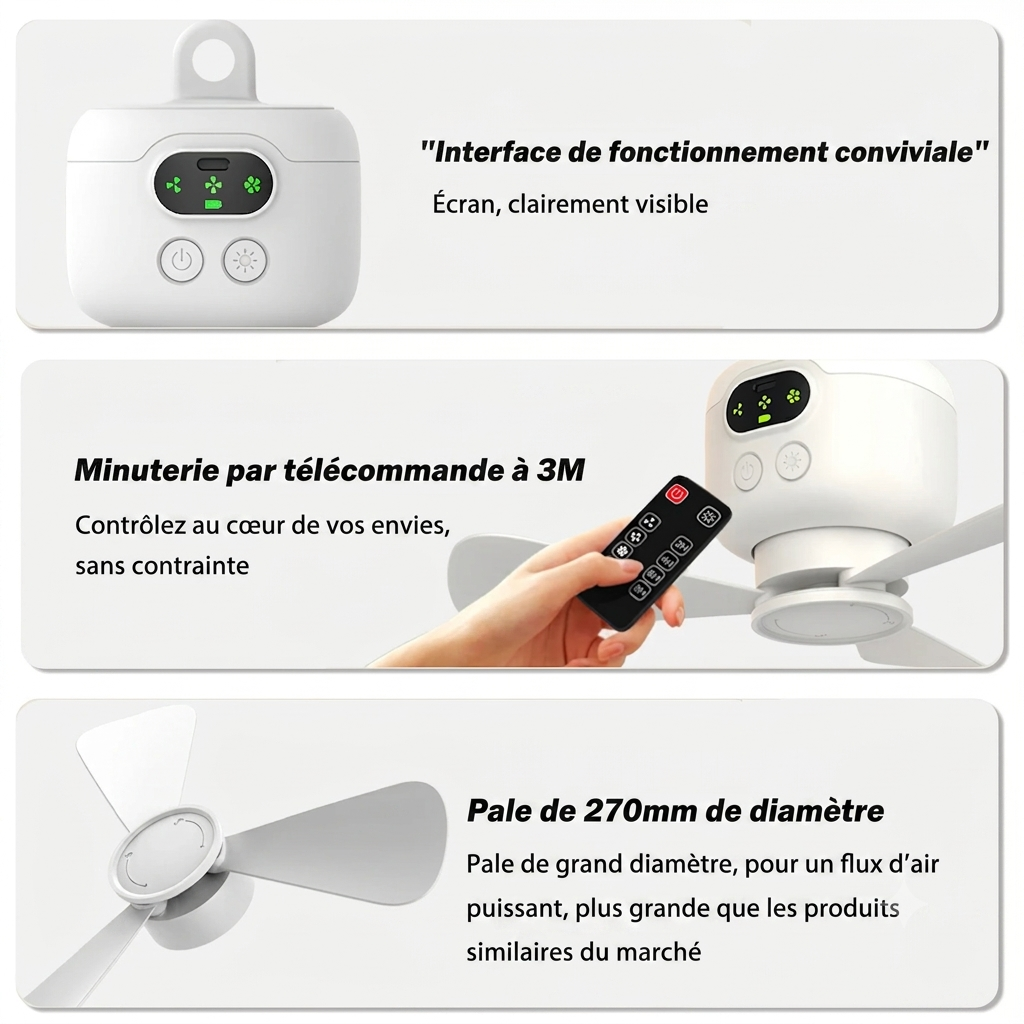 Venticool Plafond & Lampe