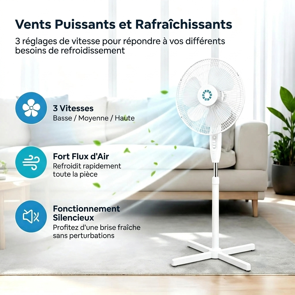 Venticool Sur Pied Oscillant