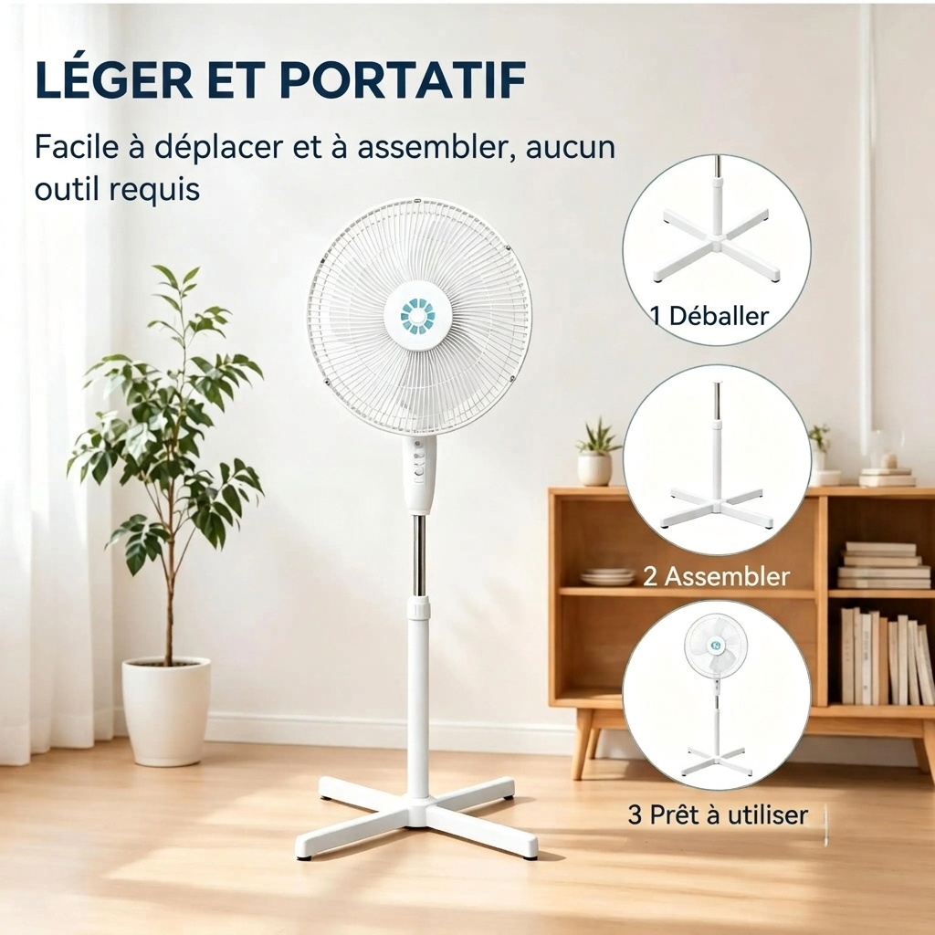 Venticool Sur Pied Oscillant