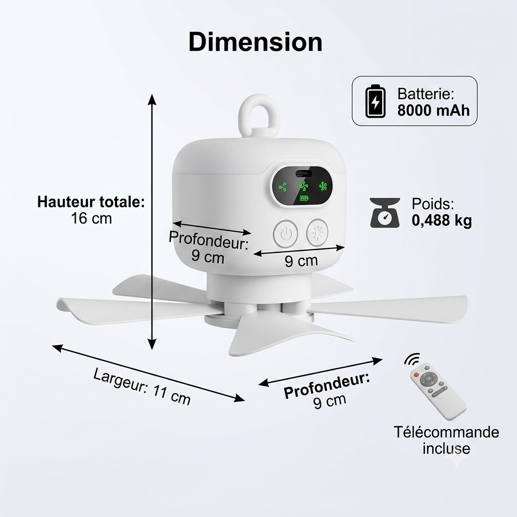 Venticool Plafond & Lampe